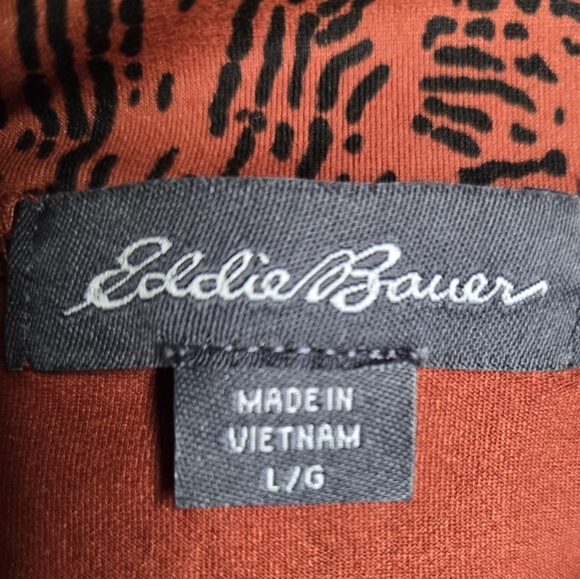 Eddie Bauer Kacey Athletic Skirt Red/orange Size Large Animal Print - Picture 4 of 10